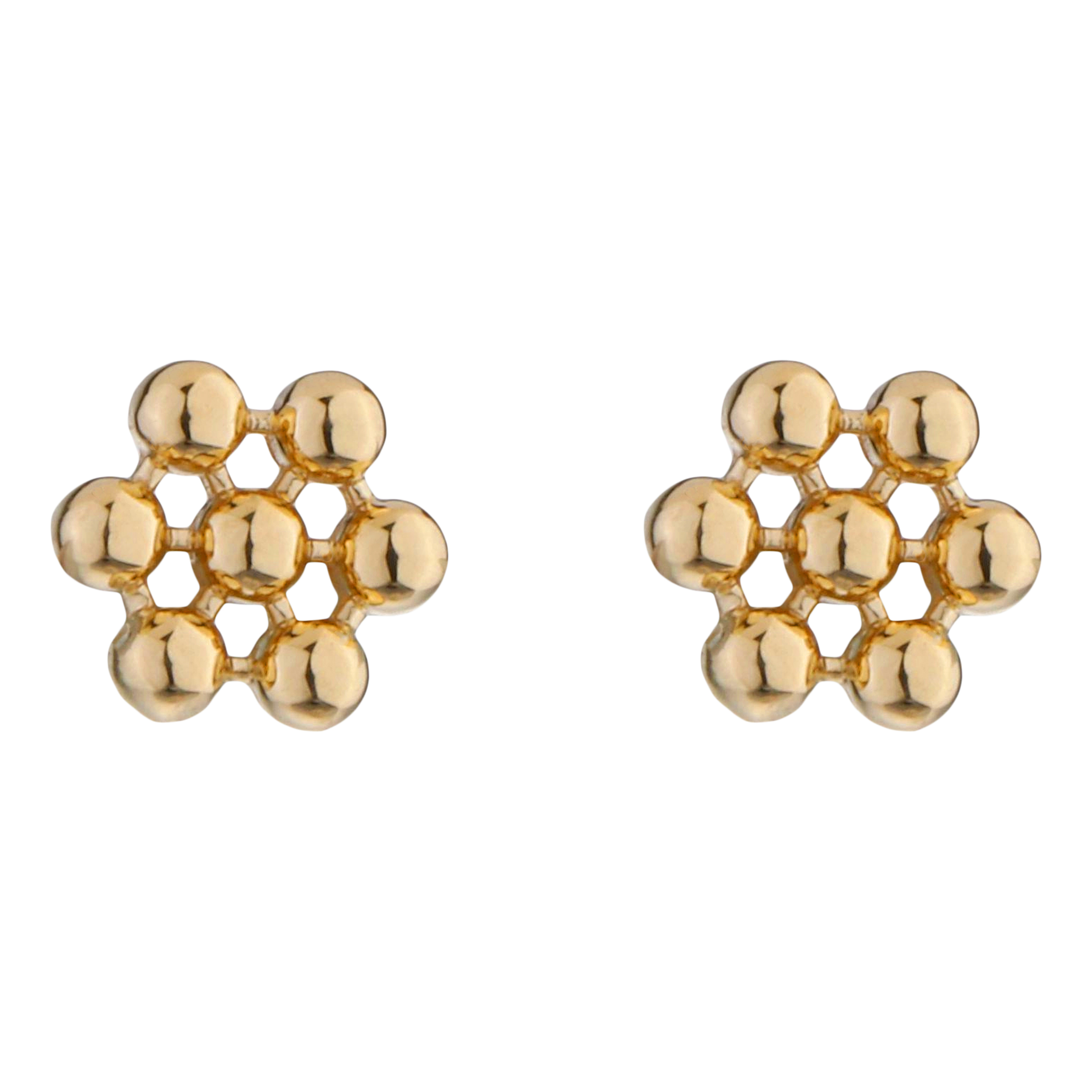 گوشواره طلا 18 عیار زنانه درریس مدل gs1537