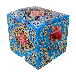 جعبه جواهرات استخوانی طرح تذهيب کد B 243