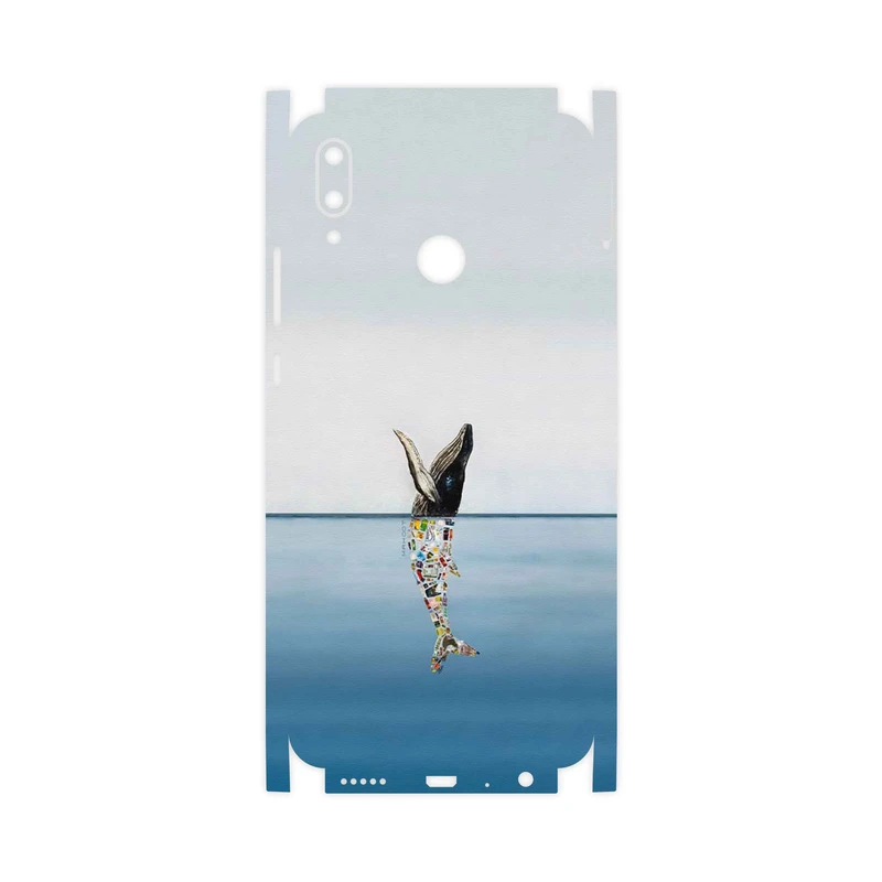برچسب پوششی ماهوت مدل Collage of Sea Trash-FullSkin مناسب برای گوشی موبایل هوآوی Y9 2019