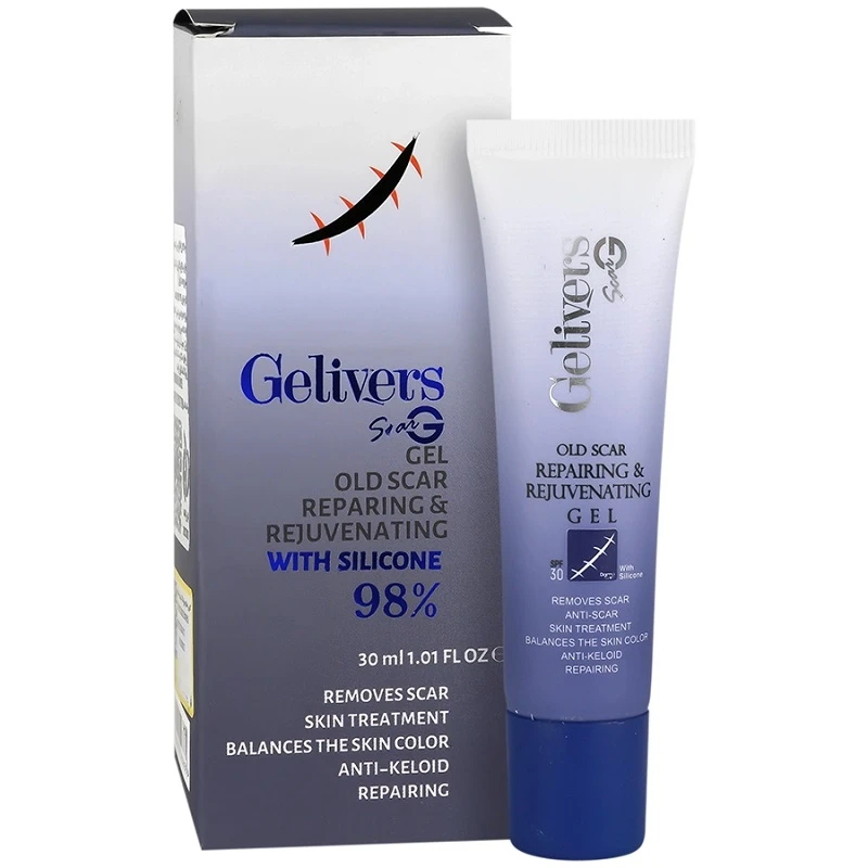 ژل ترمیم کننده پوست گلیورز مدل silicone مناسب برای انواع پوست حجم 30 میلی لیتر