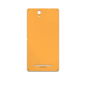 MAHOOT Matte-Orange Cover Sticker for Sony Xperia C3 Dual
