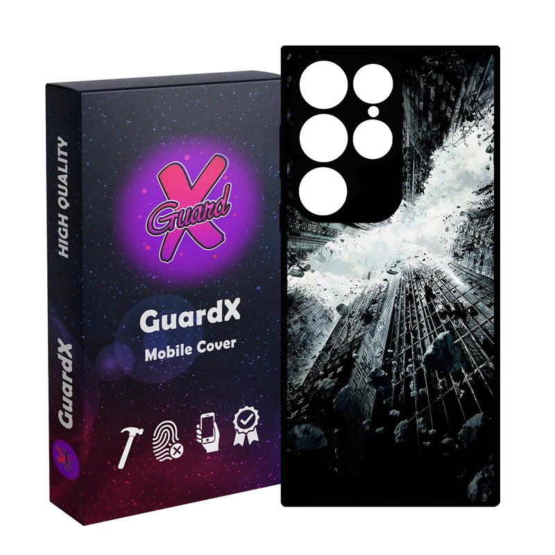 کاور گارد ایکس طرح Batman مدل Glass10821 مناسب برای گوشی موبایل سامسونگ Galaxy S24 Ultra