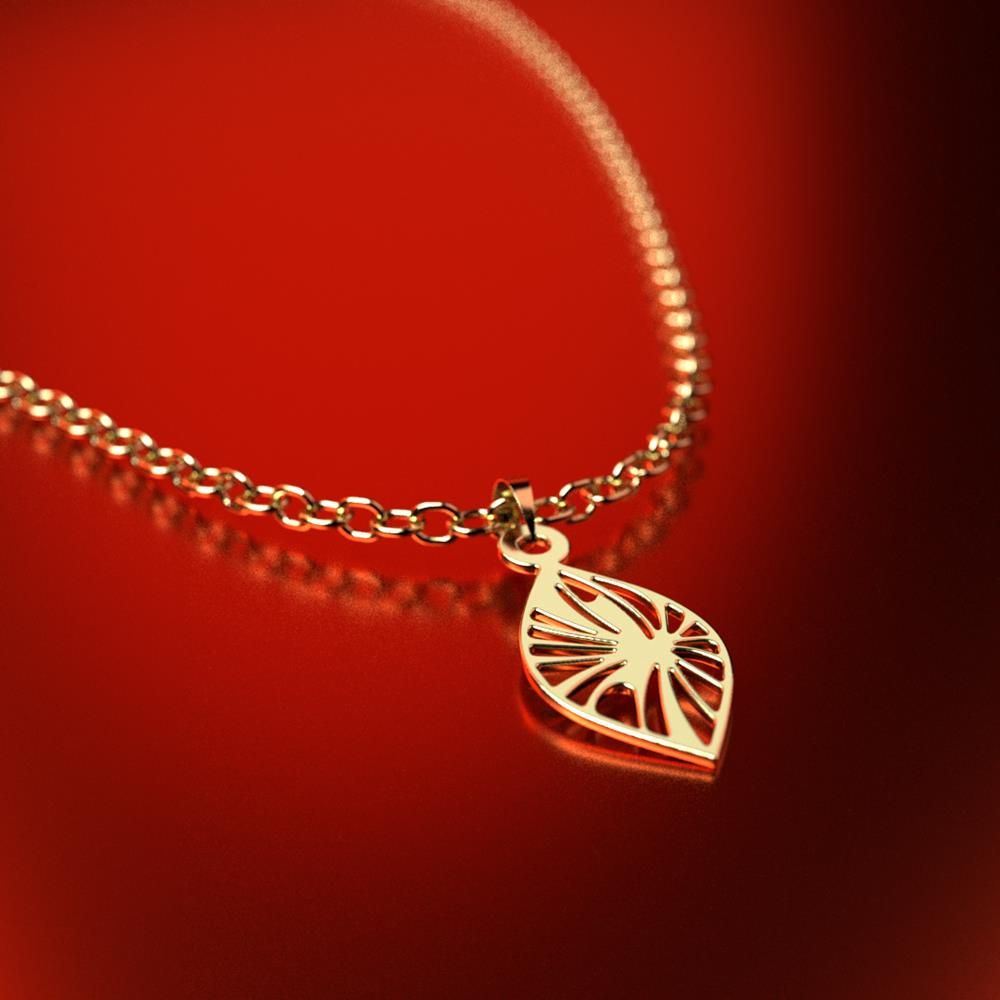 آویز گردنبند طلا 18 عیار زنانه مدوپد مدل هندسی کد PA1-13901 - - 3