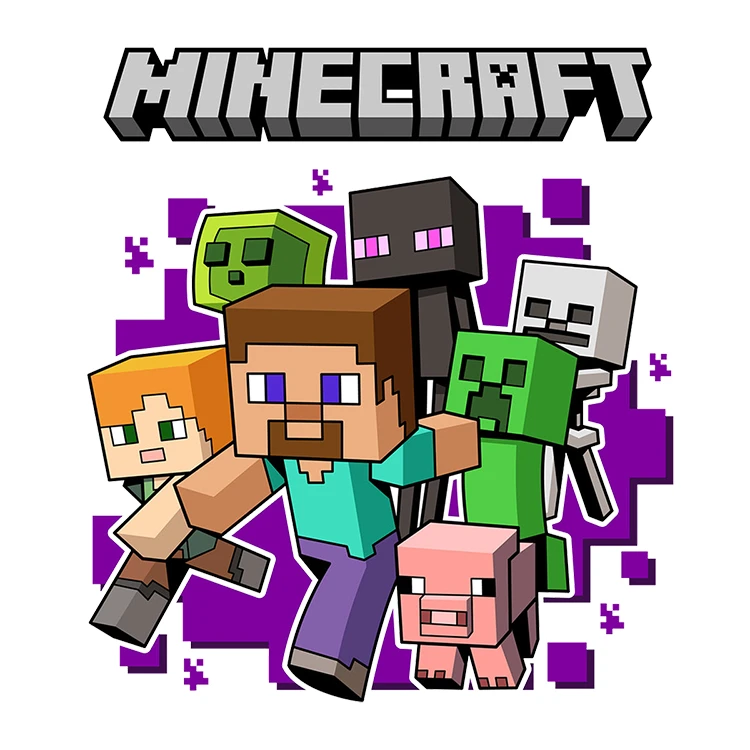 استیکر پارچه و لباس پاد آفرین مدل گیم پلی استیشن گیمر ماینکرافت کد S5050