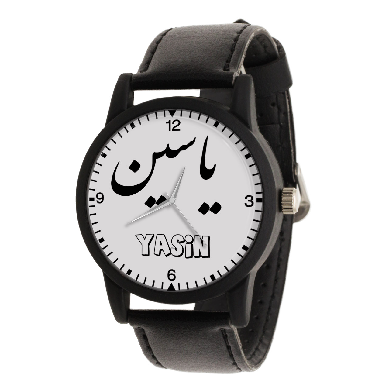 قیمت                                      ساعت مچی عقربه ای مردانه طرح یاسین کد LF3014