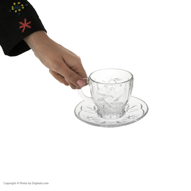 سرویس چای خوری 12 پارچه دی جی گلس مدل Sun Star کد 505218