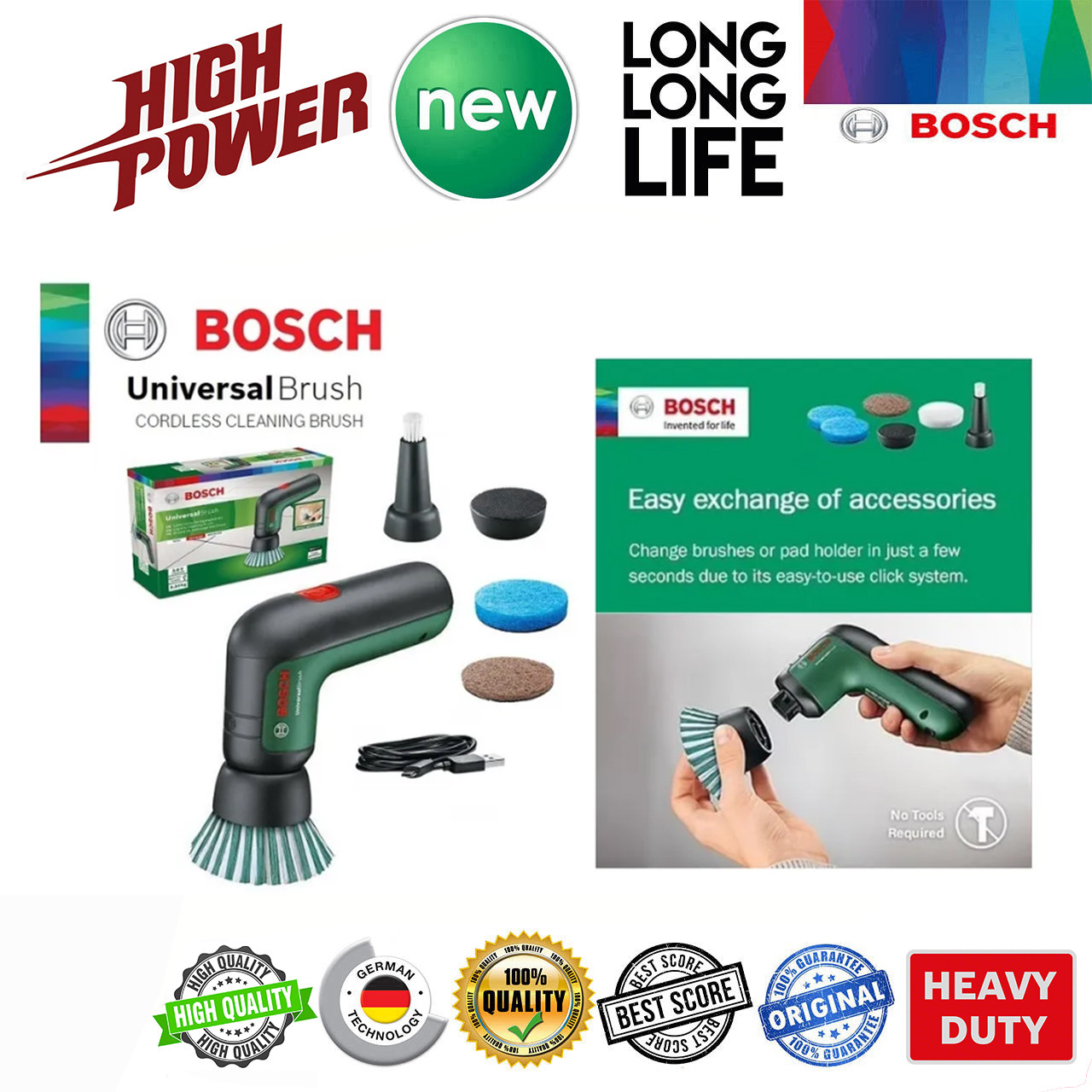 پولیشر چند منظوره شارژی بوش مدل حرفه ای Universal Brush - 3.6 V