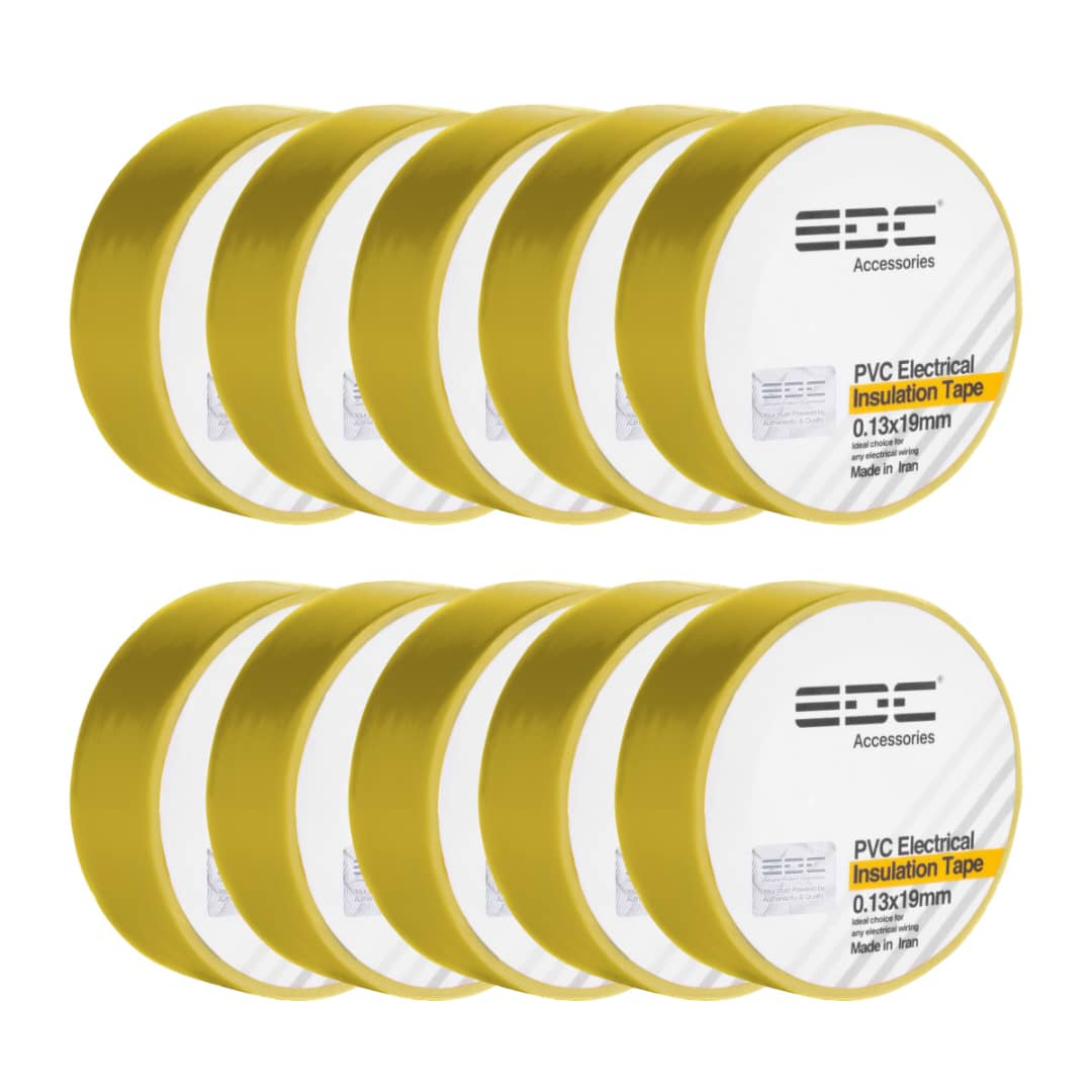 نوار چسب برق ای دی سی مدل PVC بسته 10 عددی