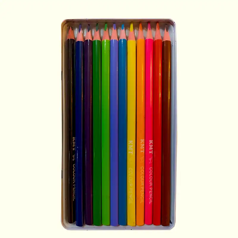 مداد رنگی 12 رنگ کی ام تی کد 24