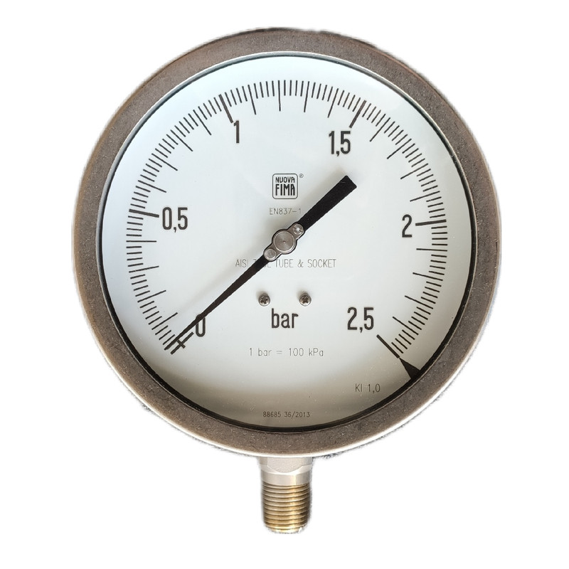 گیج فشار نووا فیما مدل 2.5bar-16cm