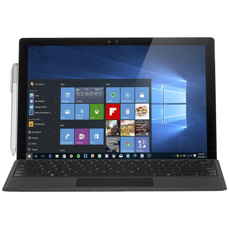 تبلت مایکروسافت مدل Surface Pro 4 - F به همراه کیبورد Type Cover و کاور STM Dux