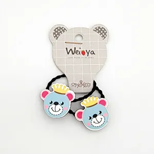 کش مو دخترانه مدل خرس کد KSH680 بسته 2 عددی