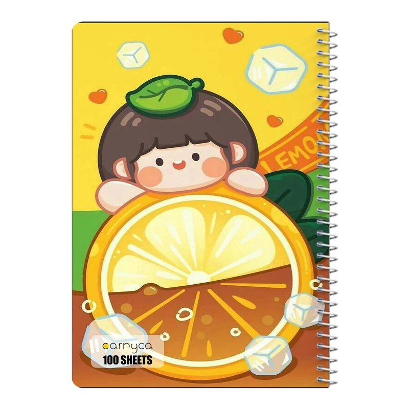 دفتر مشق 100 برگ سیمی کارنیکا طرح دختر خندون Smiling Girl کد 29521