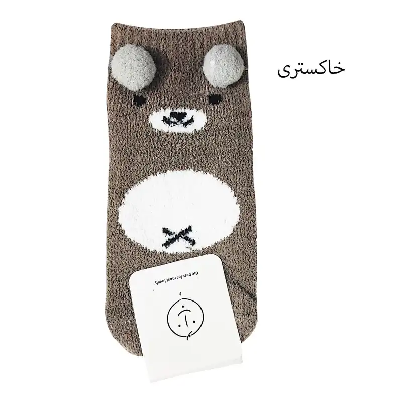 جوراب ساق کوتاه بچگانه مدل گوشدار
