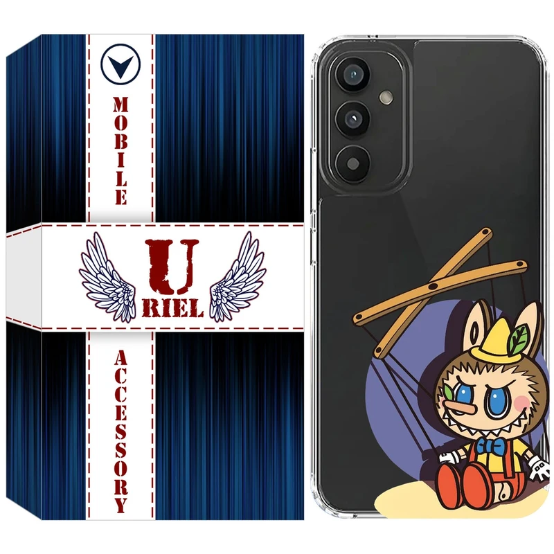 کاور یوریل مدل Clear کد 108 طرح لبوبو Labubu مناسب برای گوشی موبایل سامسونگ Galaxy A05S / M14 4G