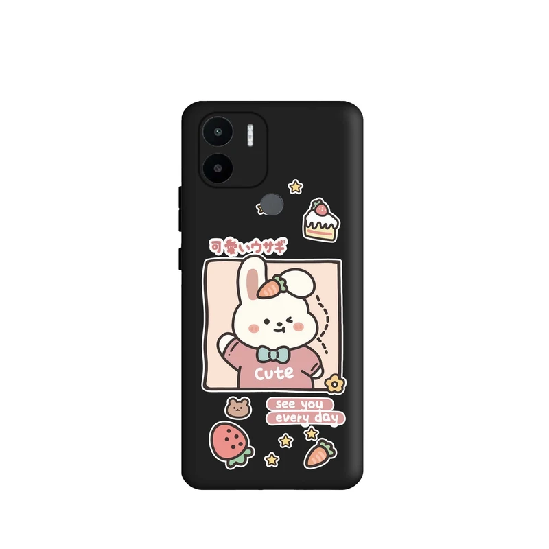 کاور قاب گارد طرح خرگوش کیوت کد m6097 مناسب برای گوشی موبایل شیائومی Redmi A1 Plus / Redmi A2 Plus