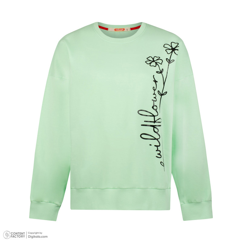 سویشرت زنانه مادر مدل هانا رنگ سبز