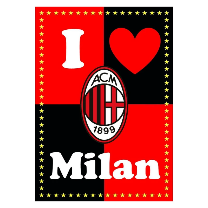 استیکر پارچه و لباس پاد آفرین مدل فوتبالی آث میلان کد 2357