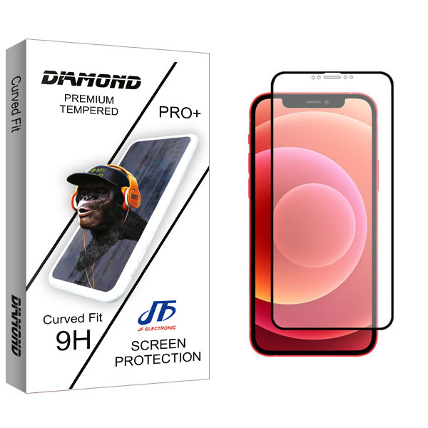 محافظ صفحه نمایش سرامیکی جی اف مدل Diamond glass مناسب برای گوشی موبایل اپل iPhone 12 Pro Max