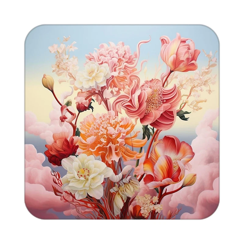 زیر لیوانی کاکتی طرح گل مدل mp16208