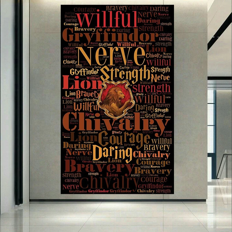 پوستر پارچه ای طرح هری پاتر مدل Gryffindor کد AR17470