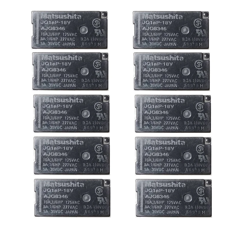 رله ماتسوشیتا مدل JQ1aP-18V AJQ8346 بسته 10 عددی