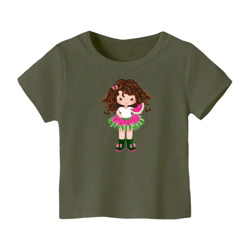 تی شرت آستین کوتاه بچگانه مدل دخترک یلدایی کد 1