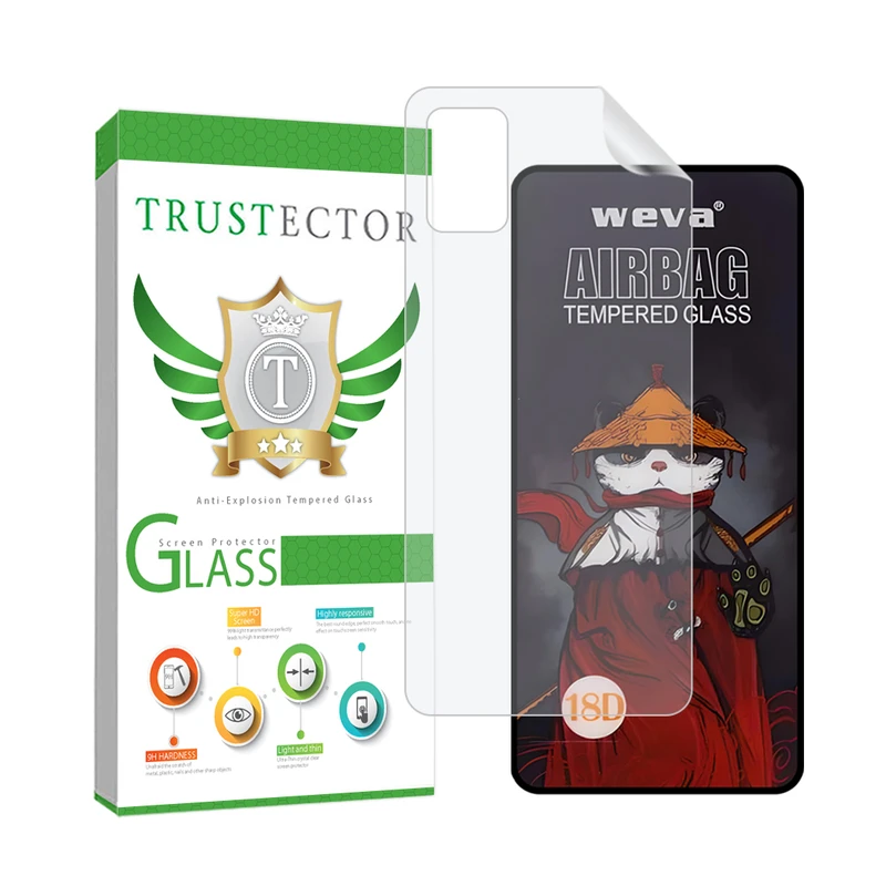 محافظ صفحه نمایش تراستکتور مدل AIRNABKTR مناسب برای گوشی موبایل سامسونگ Galaxy A51 4G / A51 5G / M31s به همراه محافظ پشت گوشی