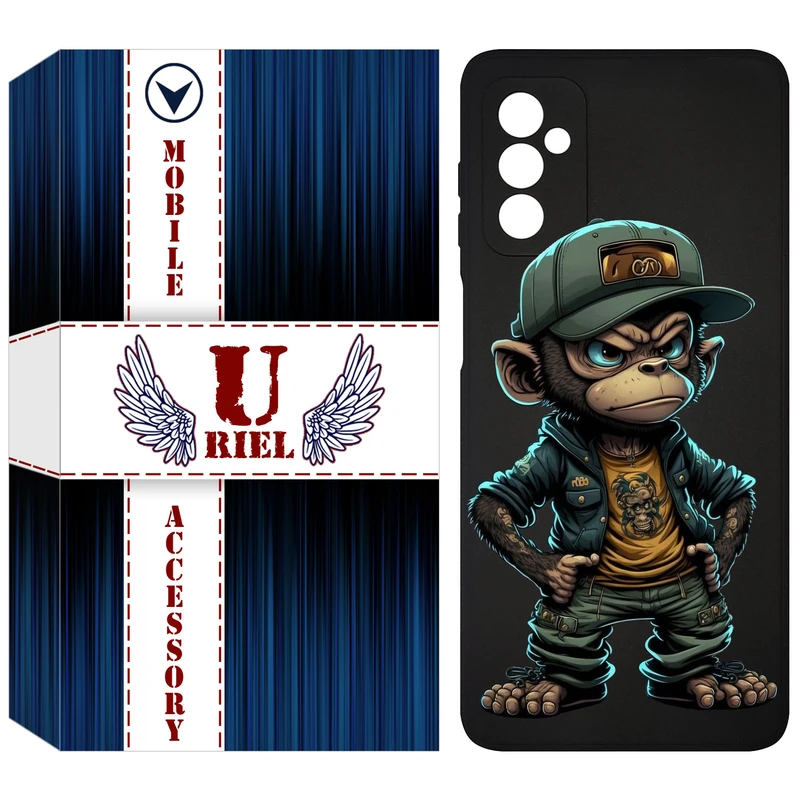 کاور یوریل مدل KSH کد 37 طرح Monkey مناسب برای گوشی موبایل سامسونگ Galaxy M13 / F13 / M23
