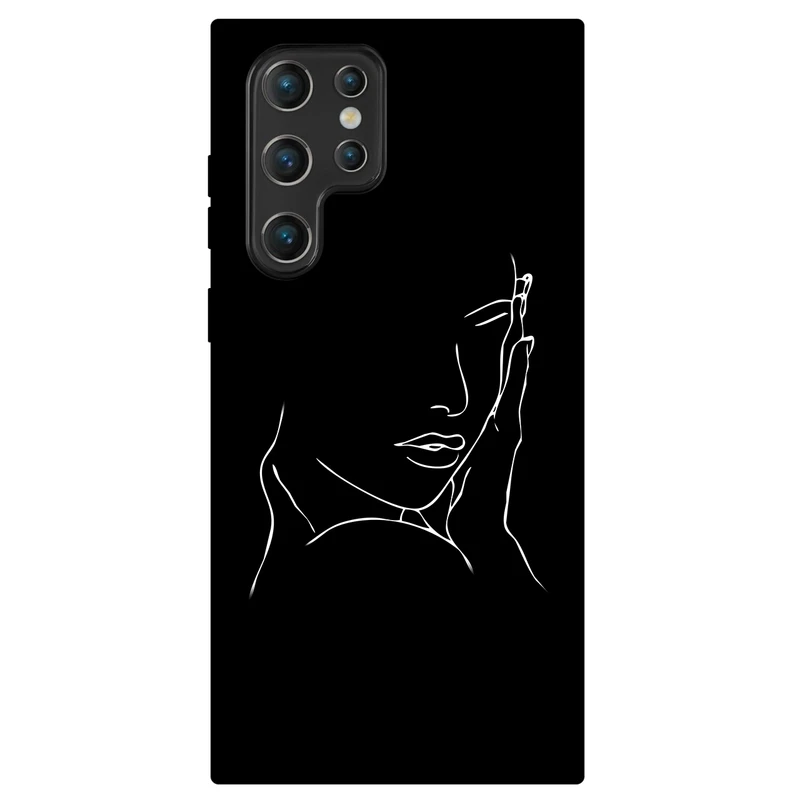 کاور مگافون طرح دخترانه مدل 8153 مناسب برای گوشی موبایل سامسونگ Galaxy S22 Ultra 5G 