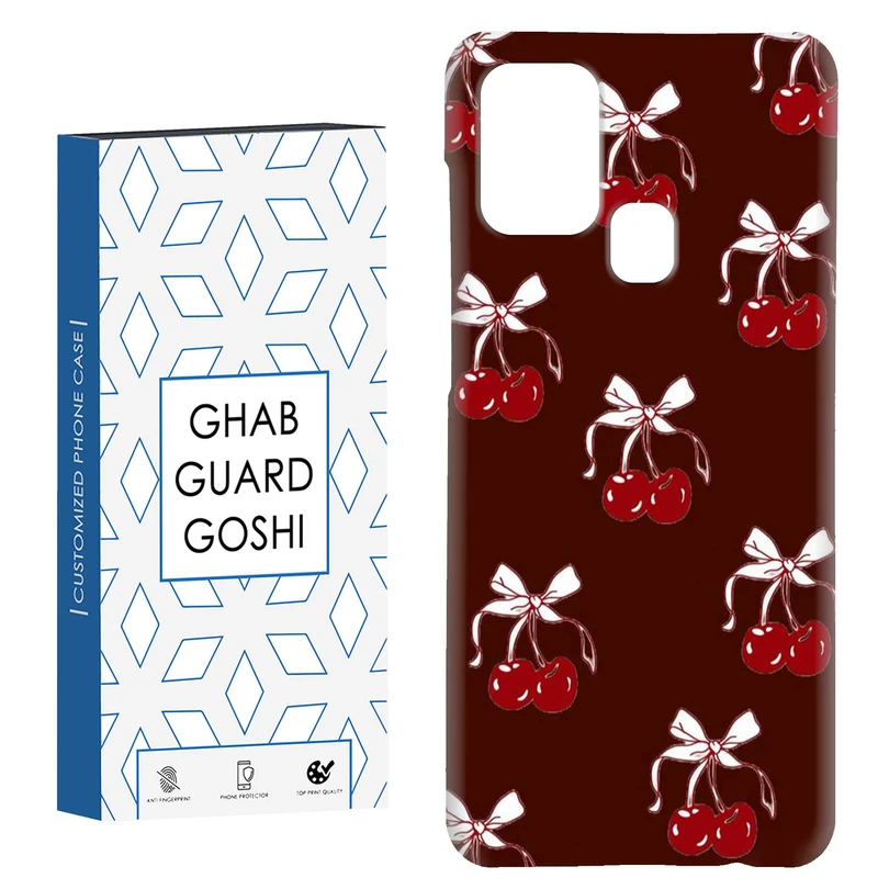 کاور قاب گارد گوشی طرح پاپیون و گیلاس کد Dimo-948 مناسب برای گوشی موبایل سامسونگ Galaxy A21s