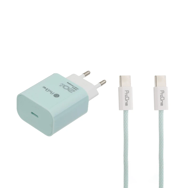 شارژر دیواری 20 وات پرووان مدل PWC540C به همراه کابل USB-C