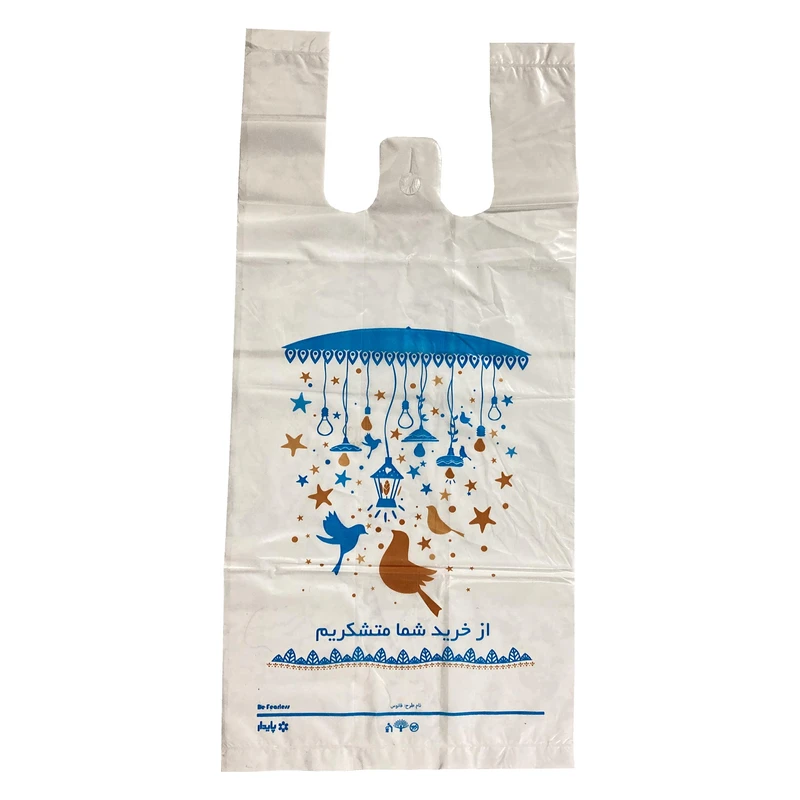 کیسه خرید مدل چاپدار 47.37 بسته 100 عددی