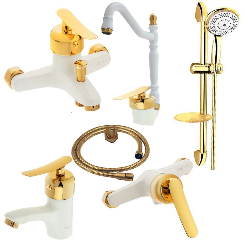 ست شیرآلات لیگوریا مدل 1214 مجموعه 6 عددی