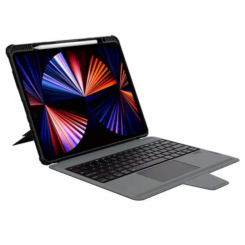 کیف کلاسوری کیبورد دار نیلکین مدل Bumper Combo Keyboard مناسب برای تبلت اپل iPad Air 13 2025 / iPad Air 13 2024 / iPad Pro 12.9 2022 / 2021 / 2020