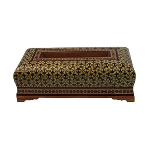 جعبه دستمال کاغذی خاتم کاری کد 23