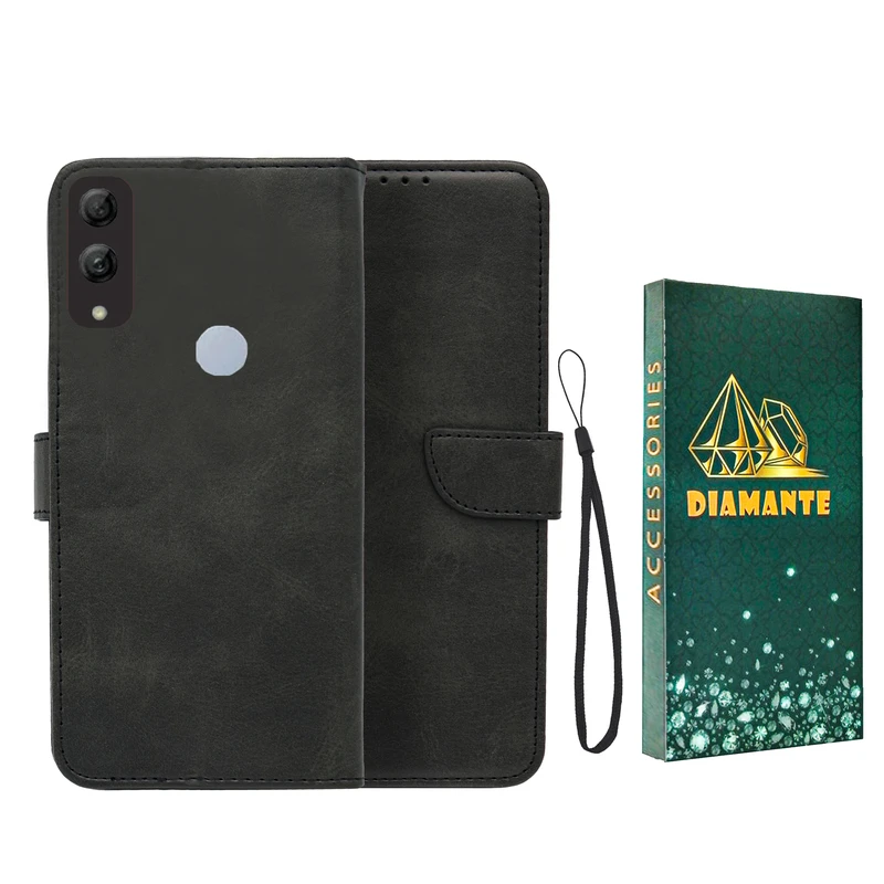 کیف کلاسوری دیامانته مدل Bandaviz Gn مناسب برای گوشی موبایل هوآوی P Smart 2019 به همراه بندآویز