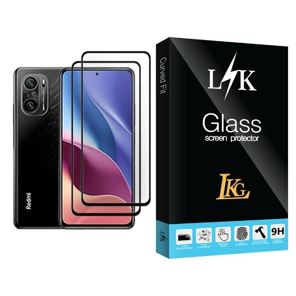 محافظ صفحه نمایش ال کا جی مدل LK Glass MIX002 مناسب برای گوشی موبایل شیائومی Redmi K40 Pro+ بسته دو عددی