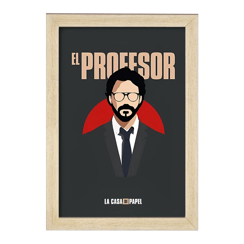 تابلو خندالو مدل پروفسور خانه کاغذی کد F10130