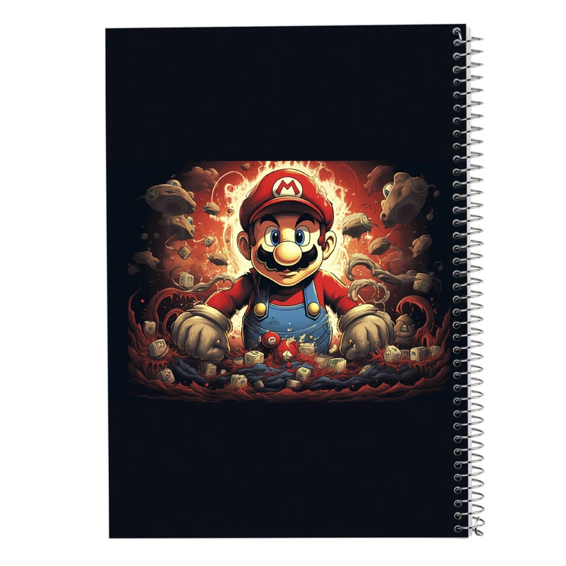 دفتر مشق 50 برگ مدوپد مدل سوپرماریو super mario کد DF2892