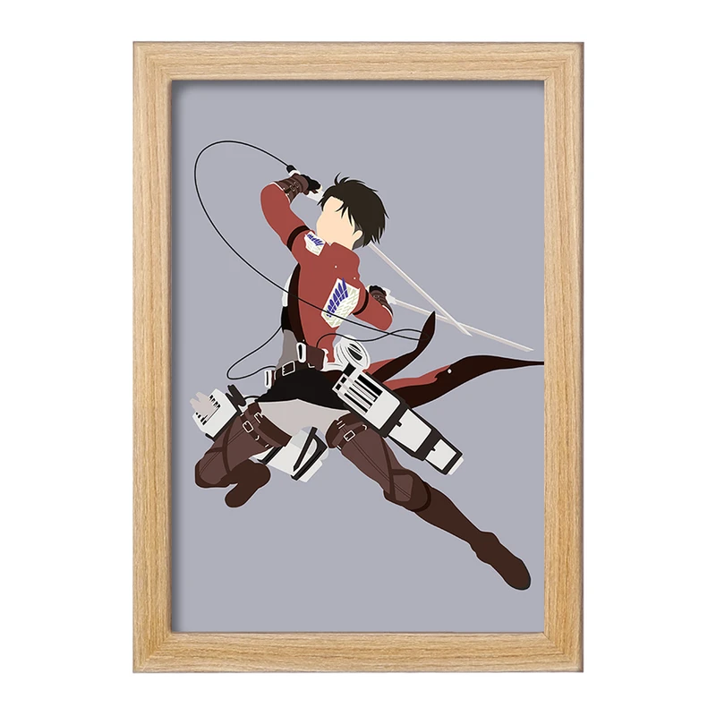 تابلو خندالو مدل لیوای انیمه اتک آن تایتان Attack on Titan  کد 18553