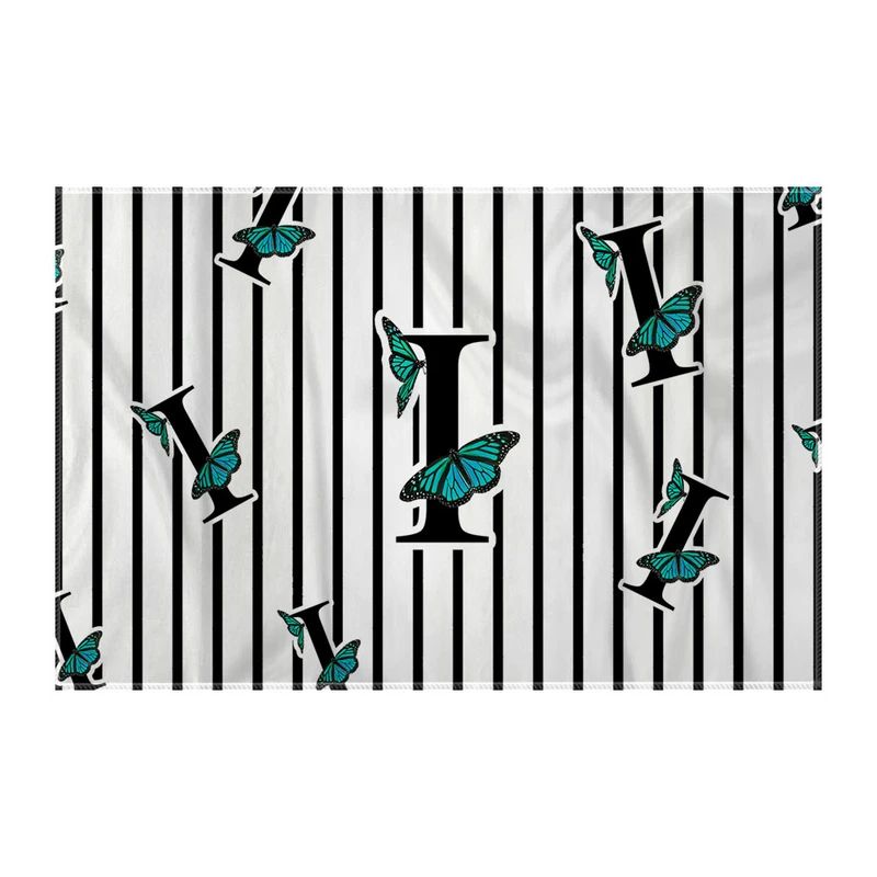 کاغذ کادو ترمه طراحان ایده مدل حرف I پروانه ای کد cfp3011