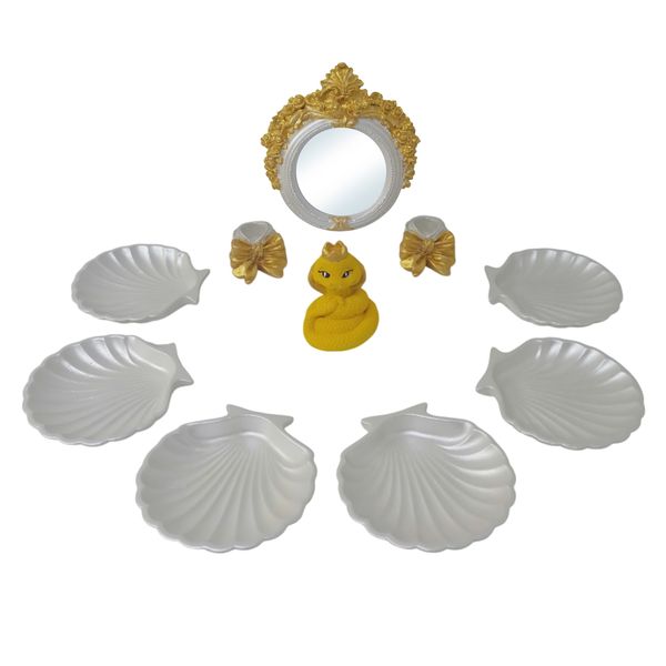 مجموعه هفت سین 10 پارچه مدل صدف کد 444