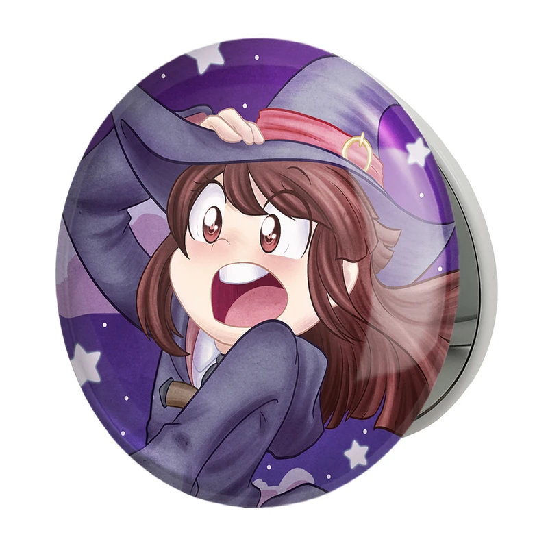 آینه جیبی خندالو طرح اکو انیمه جادوگران کوچک Little Witch Academia مدل تاشو کد 22953 