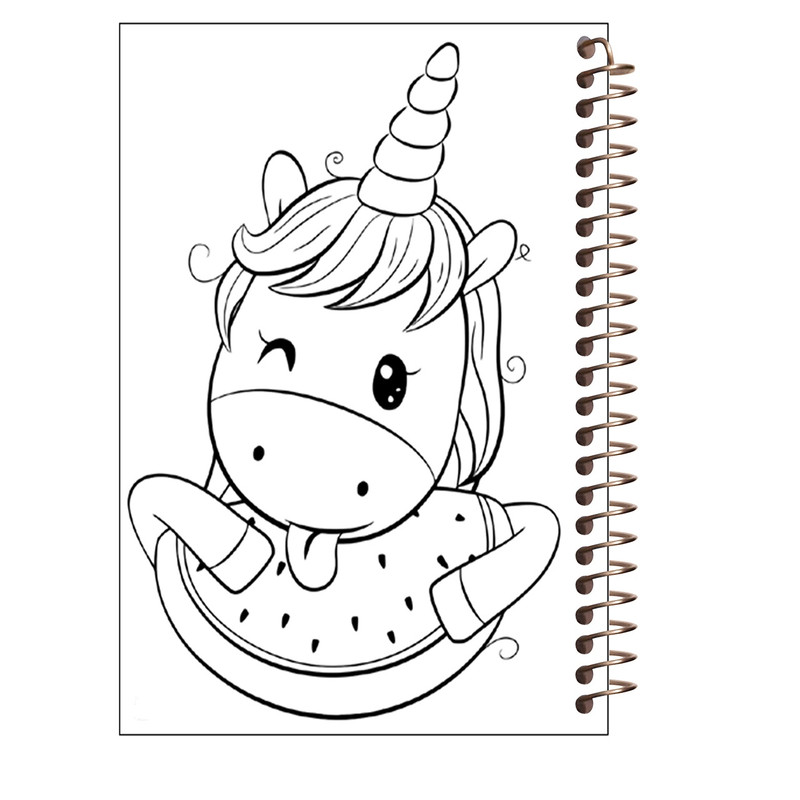 دفتر رنگ آمیزی طرح یونیکورن کد R7