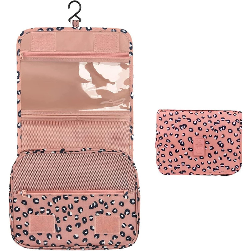 کیف لوازم آرایش زنانه طرح پلنگی
