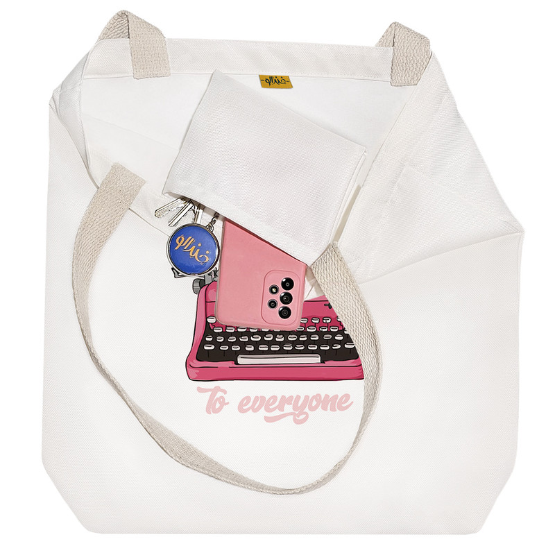 ساک خرید خندالو طرح عاشقانه Lovely کد H293