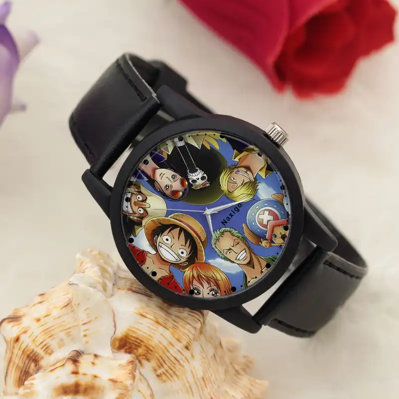 ساعت مچی عقربه ای ناکسیگو مدل انیمه وان پیس کد LF6802