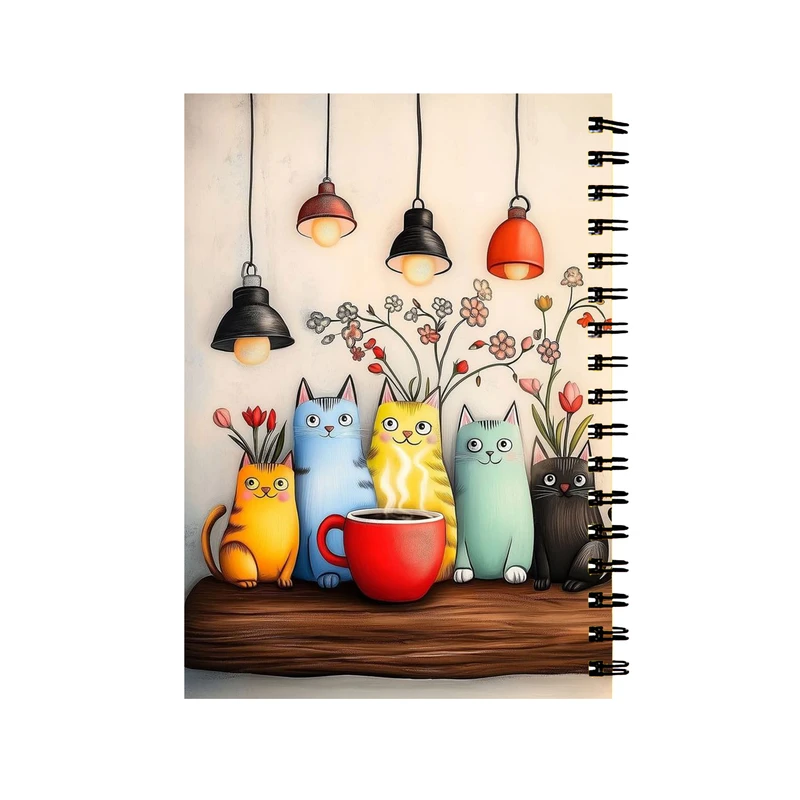 دفتر مشق 50 برگ طرح گربه کد 0325