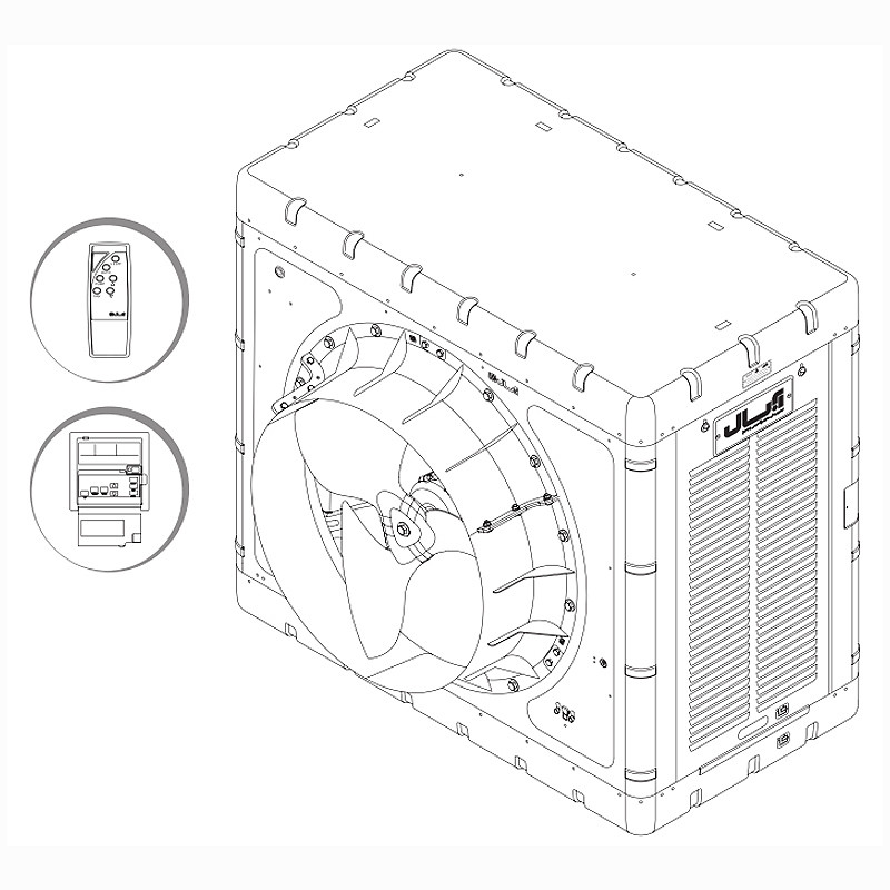 کولر سلولوزی 13000 آبسال مدل AC/AX13000